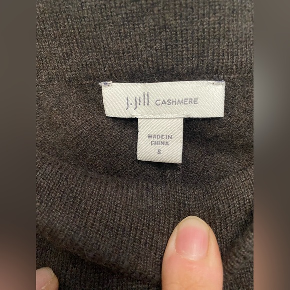 J. Jill cashmere brown joggers small - Picture 3 of 5